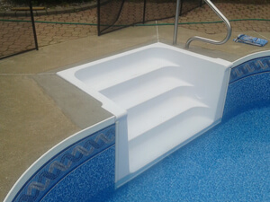 Réparation marche fibre de verre — Gelcoat